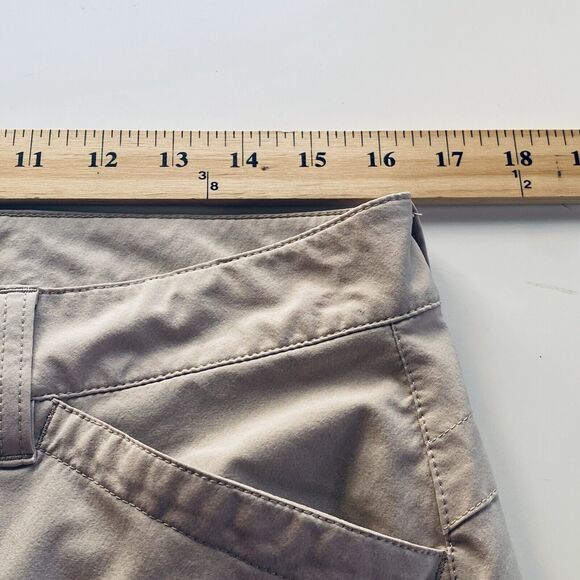 Eddie Bauer Pants Size 10 Tan Roll Tab Hem Convertible Hiking Outdoor Gorpcore - Picture 3 of 11